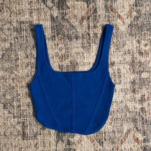Women's Blue Sleeveless Top